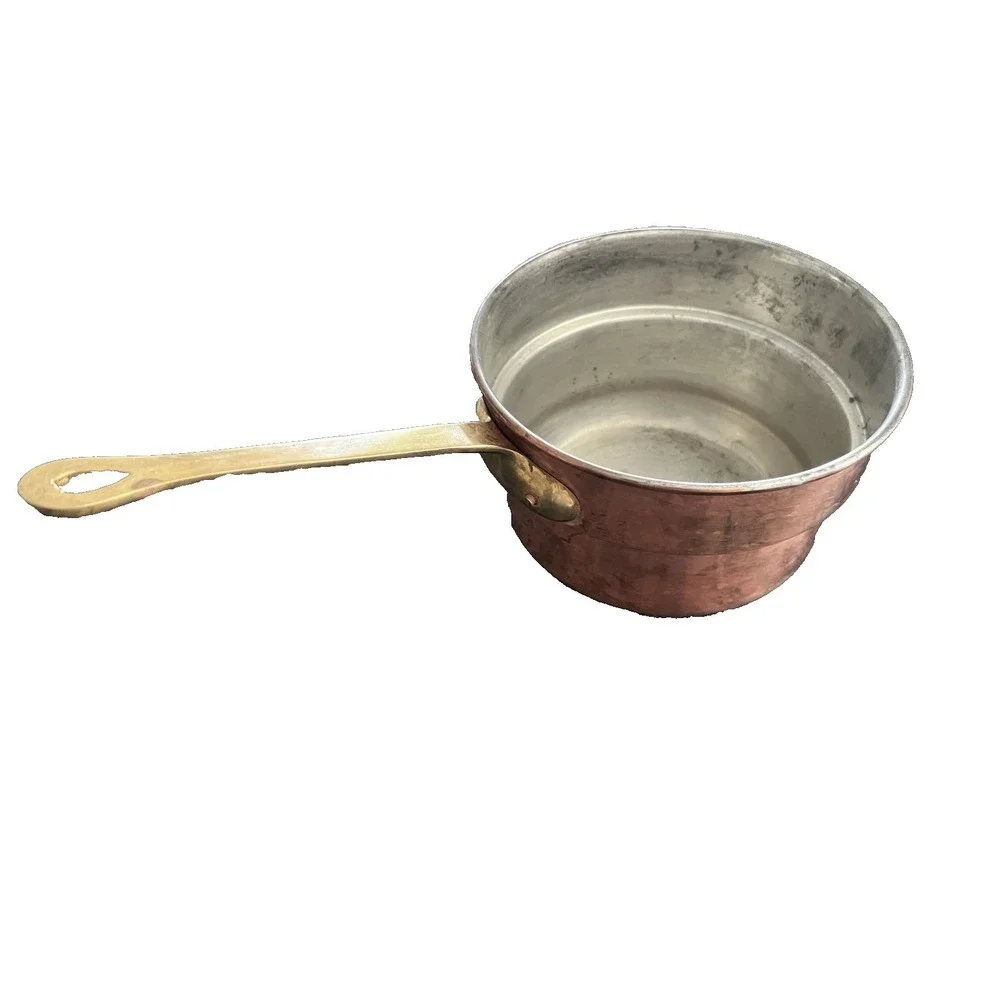 Waldow Double Boiler Copper Brass Vintage 7in UPPER POT ONLY‎